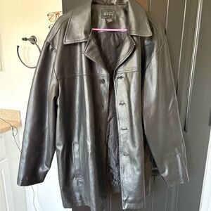 vintage leather jacket